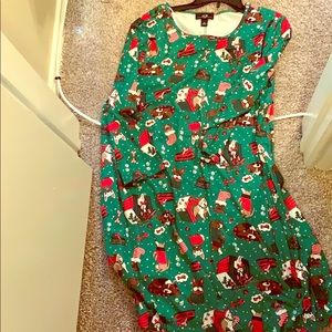 Christmas dress with long sleeves